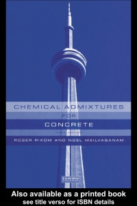 Cover image: Chemical Admixtures for Concrete 3rd edition 9780367447540