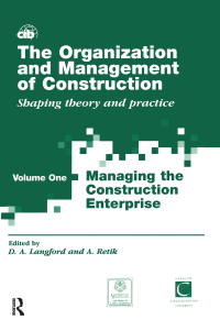 Imagen de portada: The Organization and Management of Construction 1st edition 9780367579579