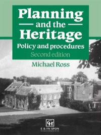 Imagen de portada: Planning and the Heritage 1st edition 9780419210405