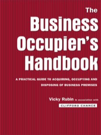 Imagen de portada: The Business Occupier's Handbook 1st edition 9780419210108