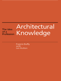Cover image: Architectural Knowledge 1st edition 9780419210009