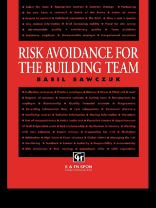 Cover image: Risk Avoidance for the Building Team 1st edition 9781138156104