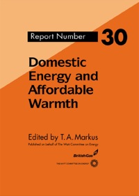 Cover image: Domestic Energy and Affordable Warmth 1st edition 9781138459847