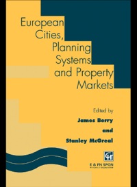 Imagen de portada: European Cities, Planning Systems and Property Markets 1st edition 9780419189404