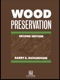 صورة الغلاف: Wood Preservation 2nd edition 9780419174905