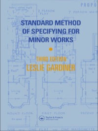 Titelbild: Standard Method of Specifying for Minor Works 3rd edition 9780419155201