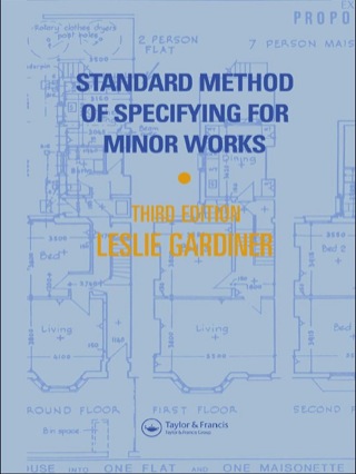 Imagen de portada: Standard Method of Specifying for Minor Works 3rd edition 9780419155201
