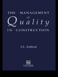 Imagen de portada: The Management of Quality in Construction 1st edition 9780419149101