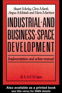 Imagen de portada: Industrial and Business Space Development 1st edition 9780419147909