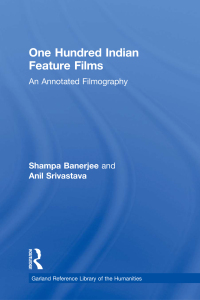 Imagen de portada: One Hundred Indian Feature Films 1st edition 9780824094836