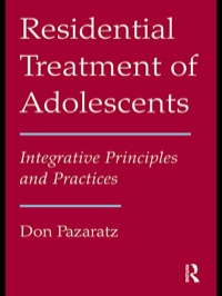 Cover image: Residential Treatment of Adolescents 1st edition 9781138872981
