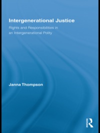 Omslagafbeelding: Intergenerational Justice 1st edition 9780415996280