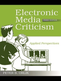 Cover image: Electronic Media Criticism 3rd edition 9780415995375
