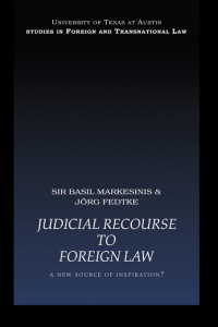 صورة الغلاف: Judicial Recourse to Foreign Law 1st edition 9780415443487