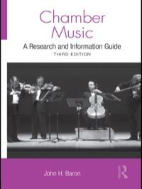 Cover image: Chamber Music 3rd edition 9780415994187
