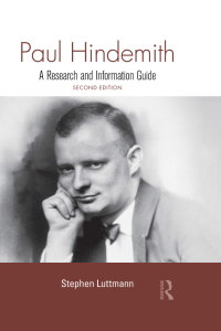 Cover image: Paul Hindemith 2nd edition 9780415994163