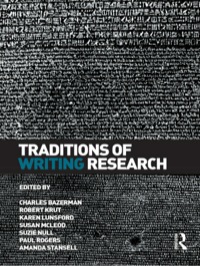 Imagen de portada: Traditions of Writing Research 1st edition 9780415993388