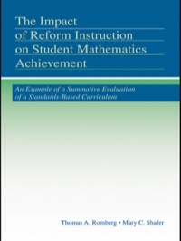 表紙画像: The Impact of Reform Instruction on Student Mathematics Achievement 1st edition 9780415505116