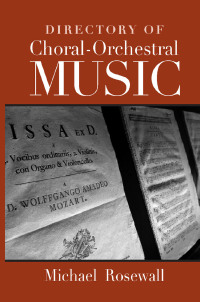 Cover image: Directory of Choral-Orchestral Music 1st edition 9780415980043