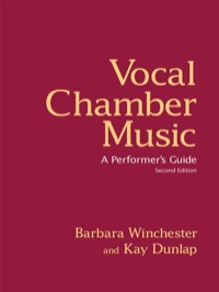 Cover image: Vocal Chamber Music 1st edition 9780415978583