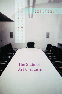 Omslagafbeelding: The State of Art Criticism 1st edition 9780415977876