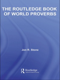Cover image: The Routledge Book of World Proverbs 1st edition 9780415974240