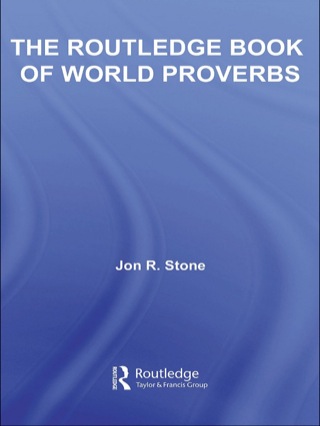 Titelbild: The Routledge Book of World Proverbs 1st edition 9780415974240