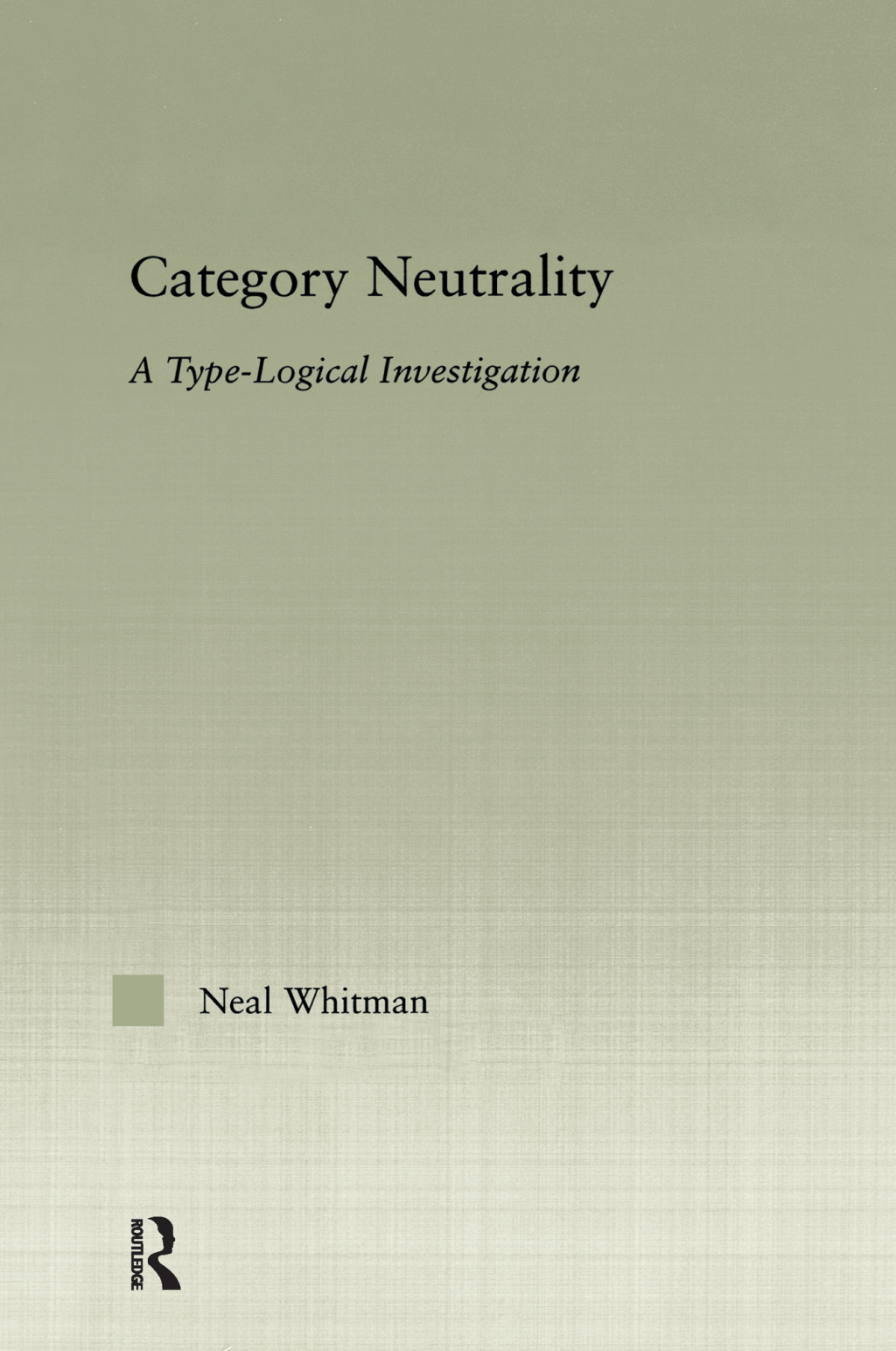 Category Neutrality  1st Edition eBook Rental