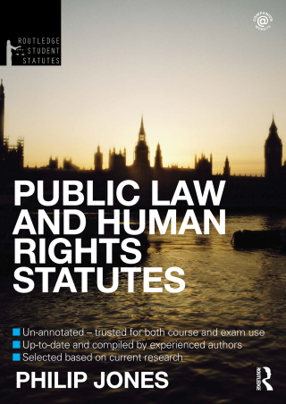 Cover image: Public Law and Human Rights Statutes 4th edition 9781138463424