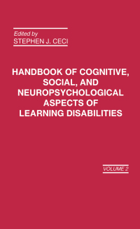 Imagen de portada: Handbook of Cognitive, Social, and Neuropsychological Aspects of Learning Disabilities 1st edition 9780898597974