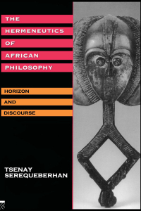 Cover image: The Hermeneutics of African Philosophy 1st edition 9780415908023