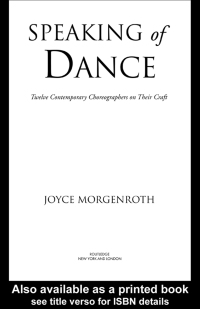 Imagen de portada: Speaking of Dance 1st edition 9780415967990