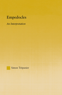 Cover image: Empedocles 1st edition 9780415649209