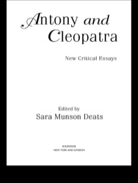 Imagen de portada: Antony and Cleopatra 1st edition 9780415645898