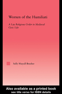 Cover image: Women of the Humiliati 1st edition 9780415803465