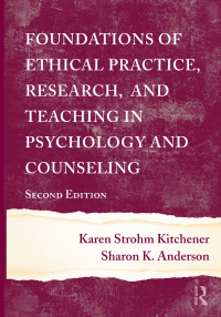 Cover image: Foundations of Ethical Practice, Research, and Teaching in Psychology and Counseling 2nd edition 9780415965415