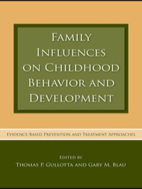 Cover image: Family Influences on Childhood Behavior and Development 1st edition 9780415965323
