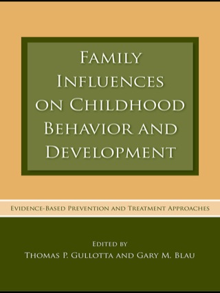 Cover image: Family Influences on Childhood Behavior and Development 1st edition 9780415965323