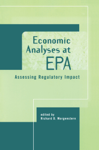Imagen de portada: Economic Analyses at EPA 1st edition 9780915707836