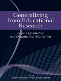 Omslagafbeelding: Generalizing from Educational Research 1st edition 9780415963824