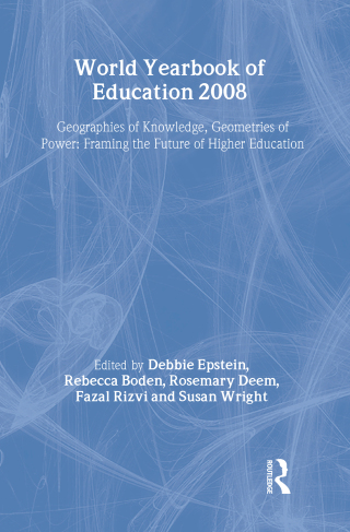 Cover image: World Yearbook of Education 2008 1st edition 9780415505284