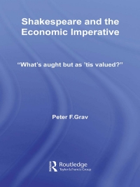 Cover image: Shakespeare and the Economic Imperative 1st edition 9780415542173