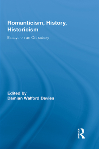 Cover image: Romanticism, History, Historicism 1st edition 9780415961127