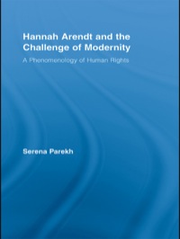 Cover image: Hannah Arendt and the Challenge of Modernity 1st edition 9780415876667