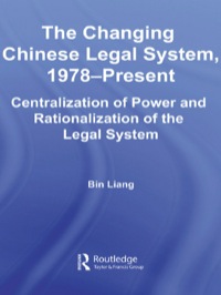 صورة الغلاف: The Changing Chinese Legal System, 1978-Present 1st edition 9780415541039