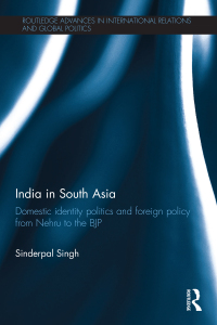 Cover image: India in South Asia 1st edition 9780415625302
