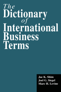 Imagen de portada: The Dictionary of International Business Terms 1st edition 9781579580018