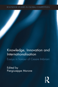 صورة الغلاف: Knowledge, Innovation and Internationalisation 1st edition 9780415693110