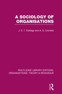 Cover image: A Sociology of Organisations (RLE: Organizations) 1st edition 9781138988132