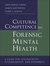 Cover image: Cultural Competence in Forensic Mental Health 1st edition 9780415947893